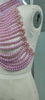Exquisito top corto de crochet bordado con perlas HECHO A MANO