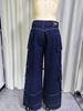 Pantalones anchos de mezclilla cargo de cintura alta