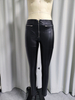 Leggings ajustados de piel sint&eacute;tica para mujer con cremalleras delanteras
