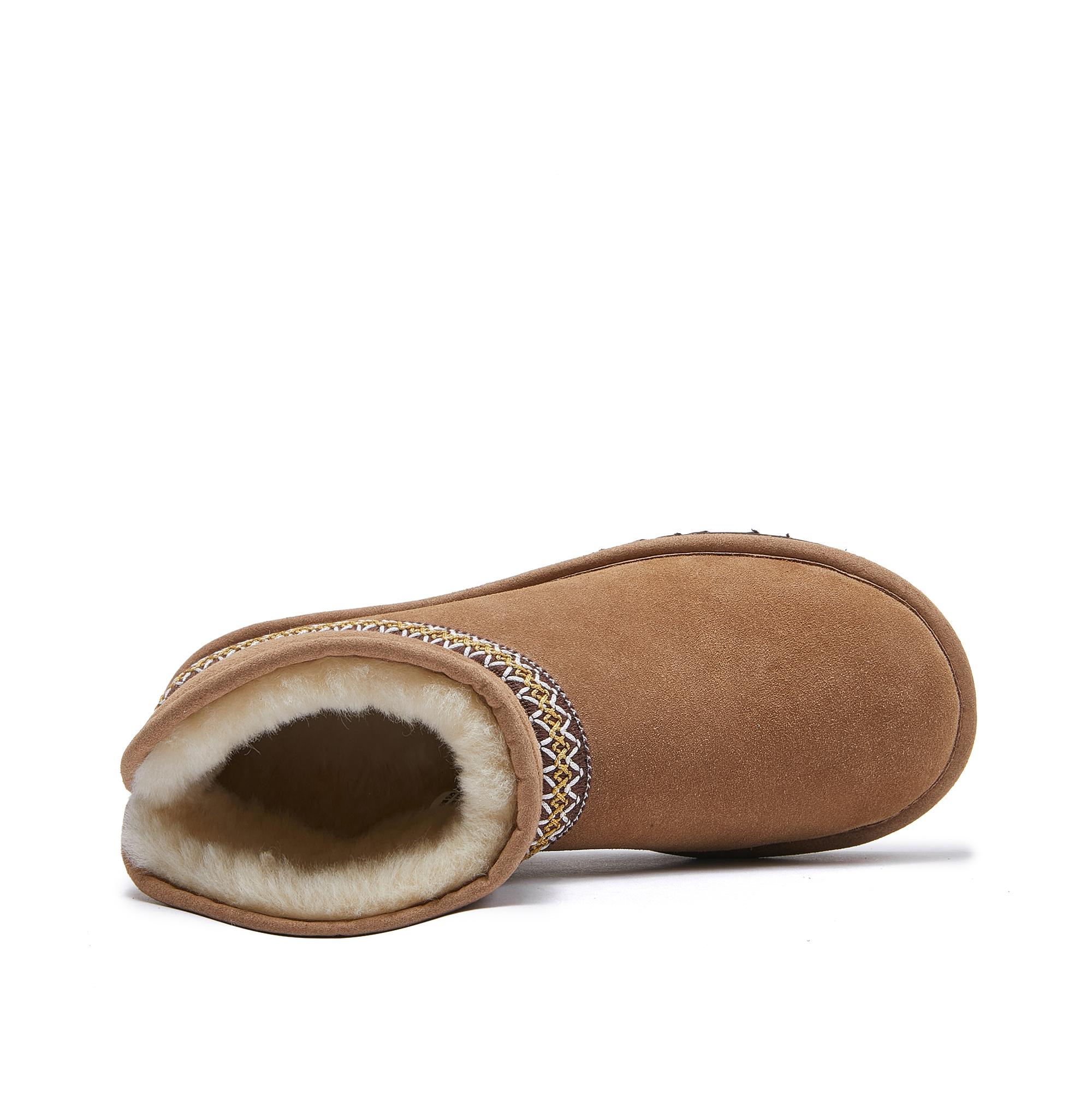 Forro polar bordado - Botas de nieve tobilleras forradas