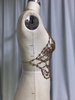 Top halter de red con cuentas