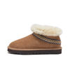 Forro polar bordado - Botas de nieve tobilleras forradas
