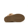 Botas KAHKI altas peludas estilo UGG con tres botones para mujer 