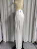 Pantal&oacute;n ancho color marfil de talle alto para mujer