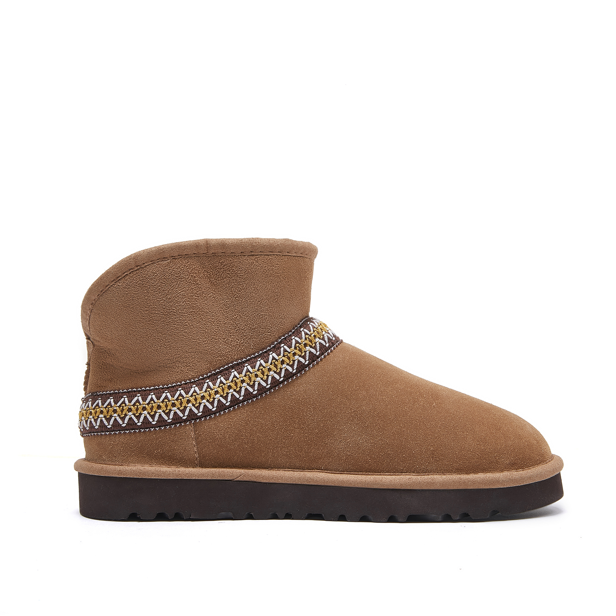 Forro polar bordado - Botas de nieve tobilleras forradas