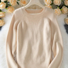 Su&eacute;ter de encaje con cuello en V para mujer, jers&eacute;is informales, Tops ajustados de manga larga, ropa de estilo elegante, prendas de punto b&aacute;sicas para mujer, Oto&ntilde;o Invierno 2025