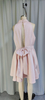 Minivestido evas&eacute; con cuello halter rosa